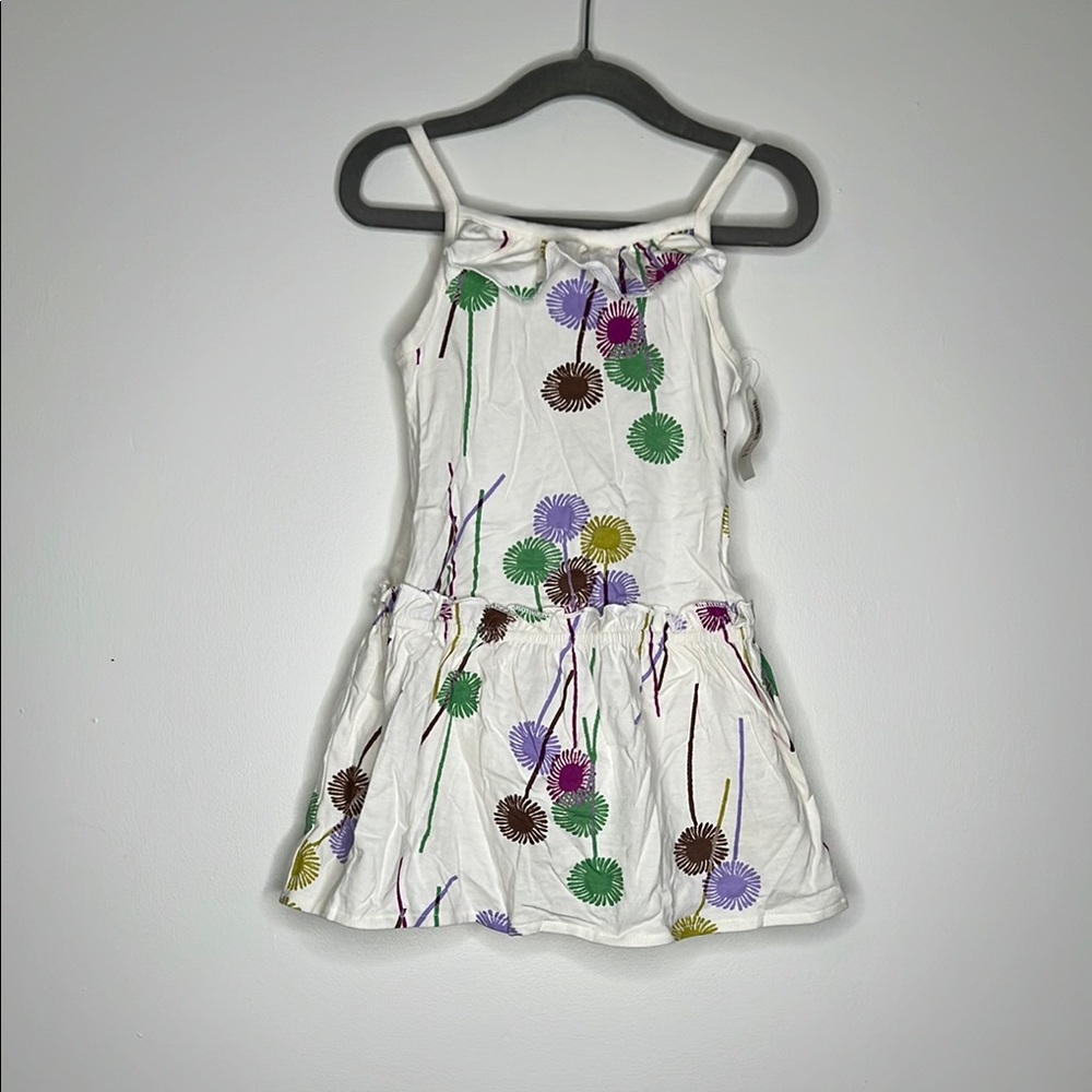 Old Navy White and Purple Sleeveless Halter Sundress